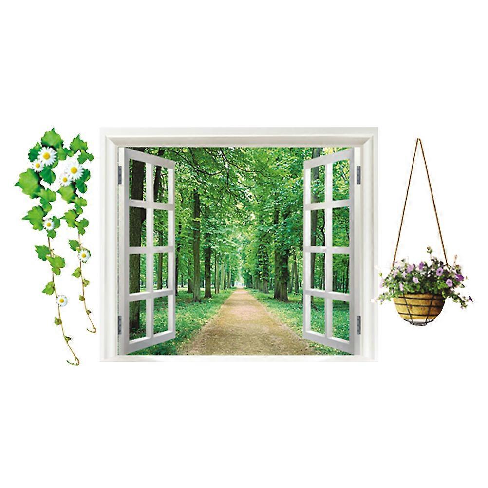 PVC Wall Sticker Window Wallpaper for Wall Decoration