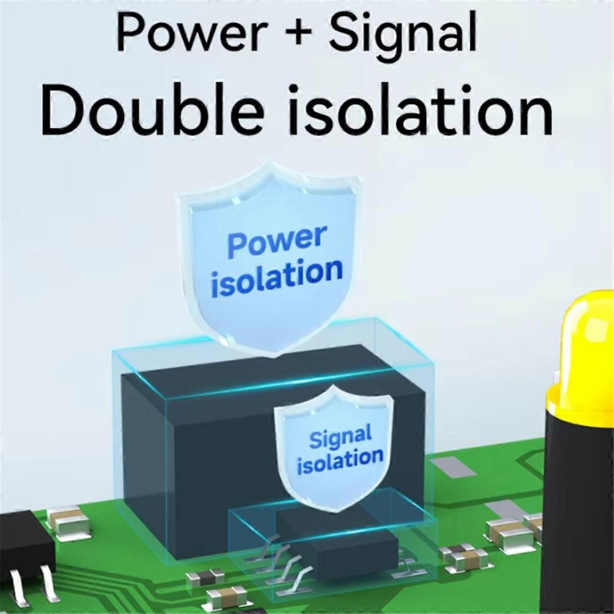 Industrial 2 Way Cache Type RS485 to 1way RS485 Hub DC 9-40V Optical Isolation Multi to One Hub E810