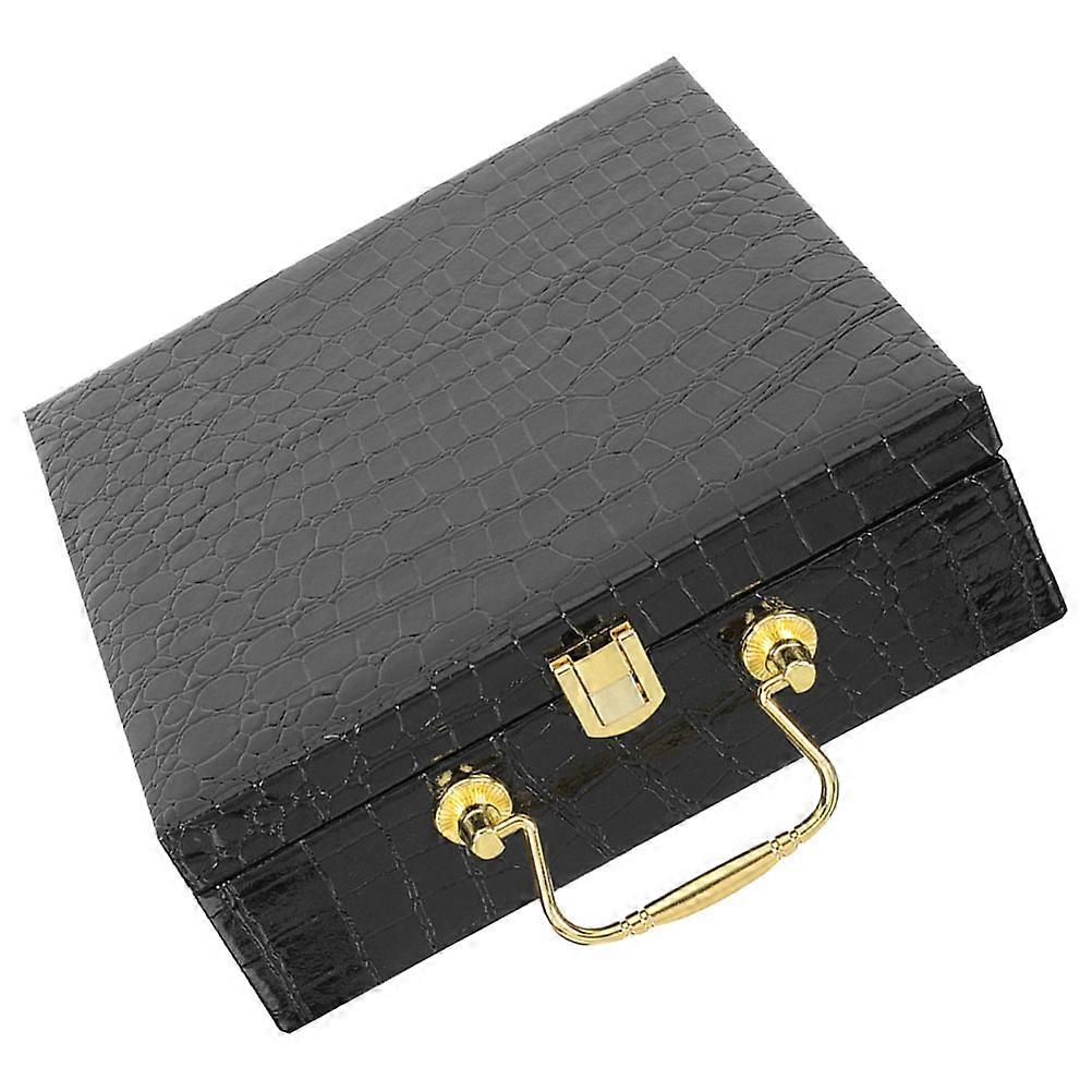 Flip-Cover Cigar Holder for Storage 3Pcs Crocodile Pattern Container