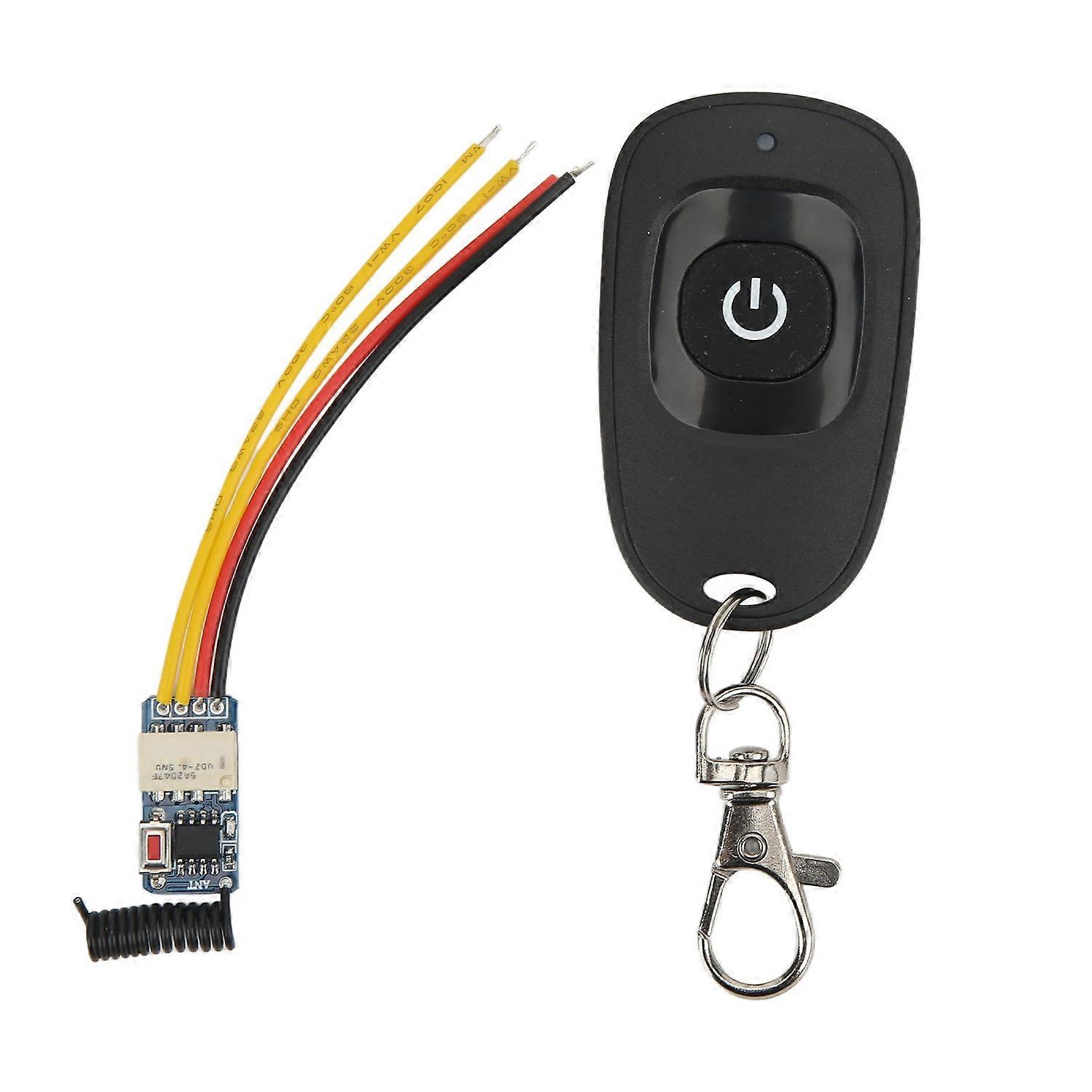 Feature:
1. HIGH SENSITIVITY: This is a miniature mini remote control switch with small size, high r