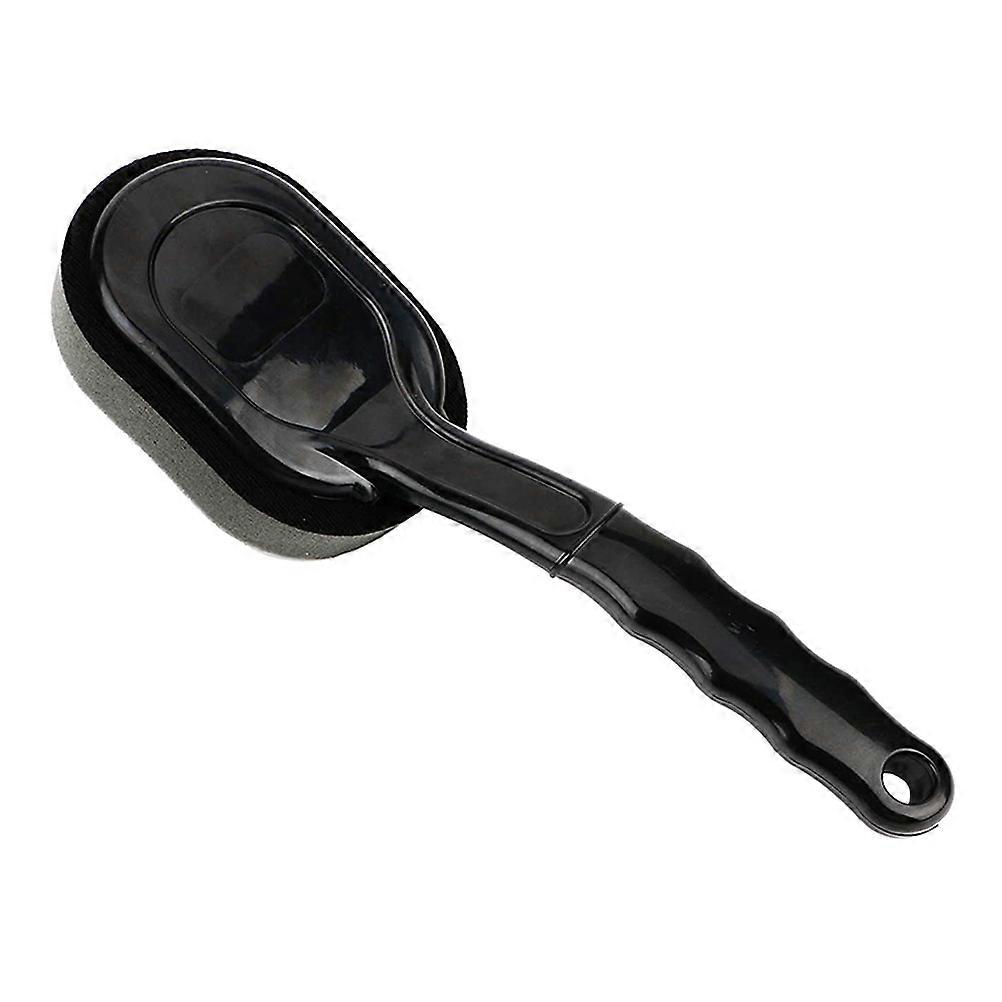 Tire Shine Applicator Brush For Automobile Tires Compact Ergonomic Handle Design Black 1Pcs