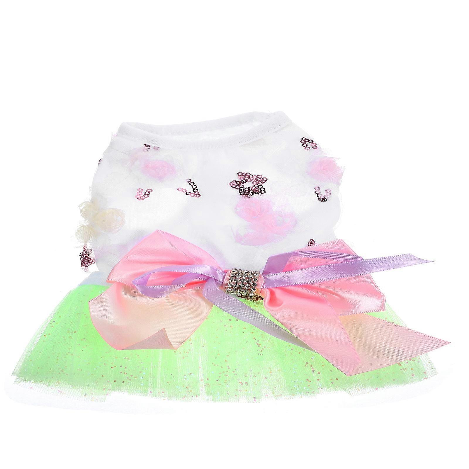 Princess Style Dog Outfit For Small Dogs With Sequin Perfect For Parties 1 Set