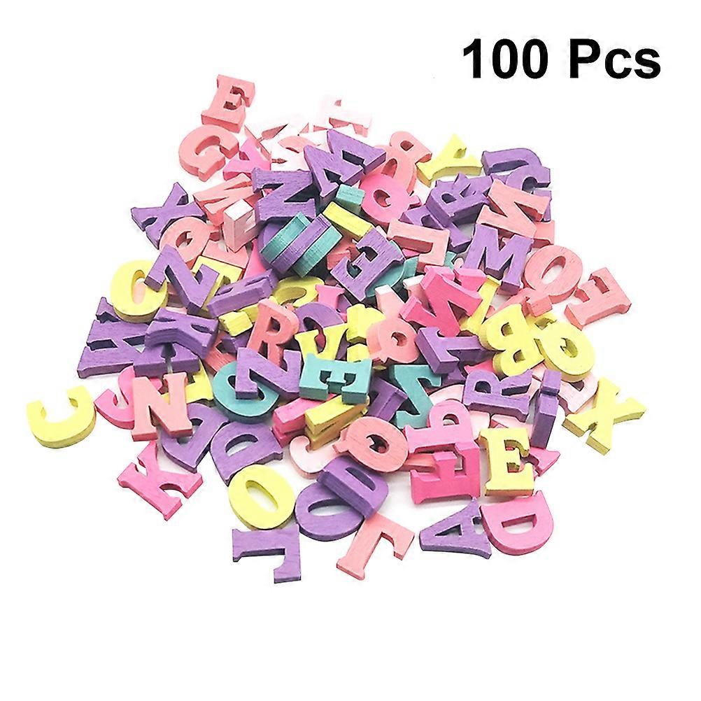 Wooden Alphabet Embellishment for Decoration 200Pcs Colorful Letters Set