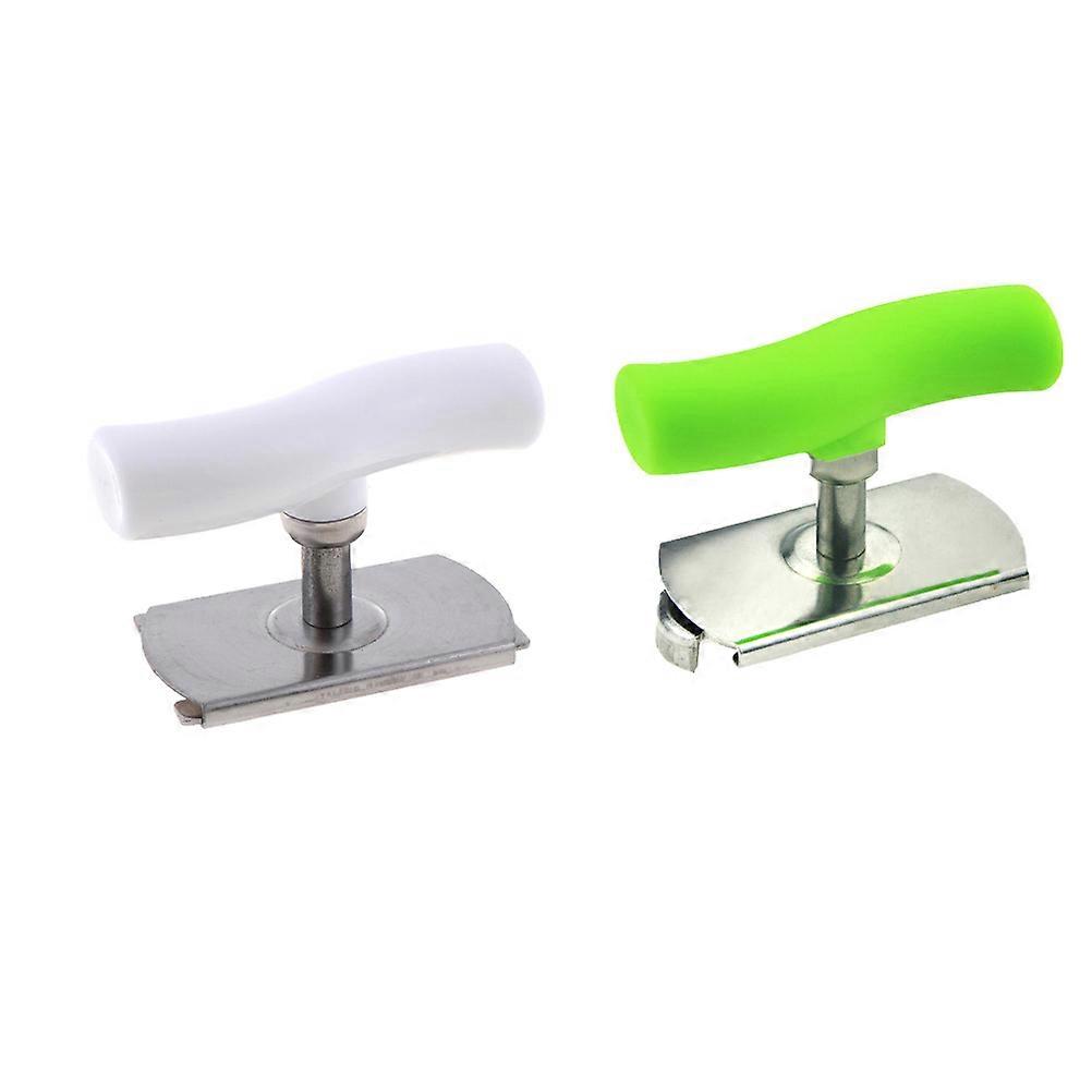 Multi Functional Bottle Opener Stainless Steel Jar Lid Opener Anti-Slip Kitchen Tool for Home Use 2Pcs