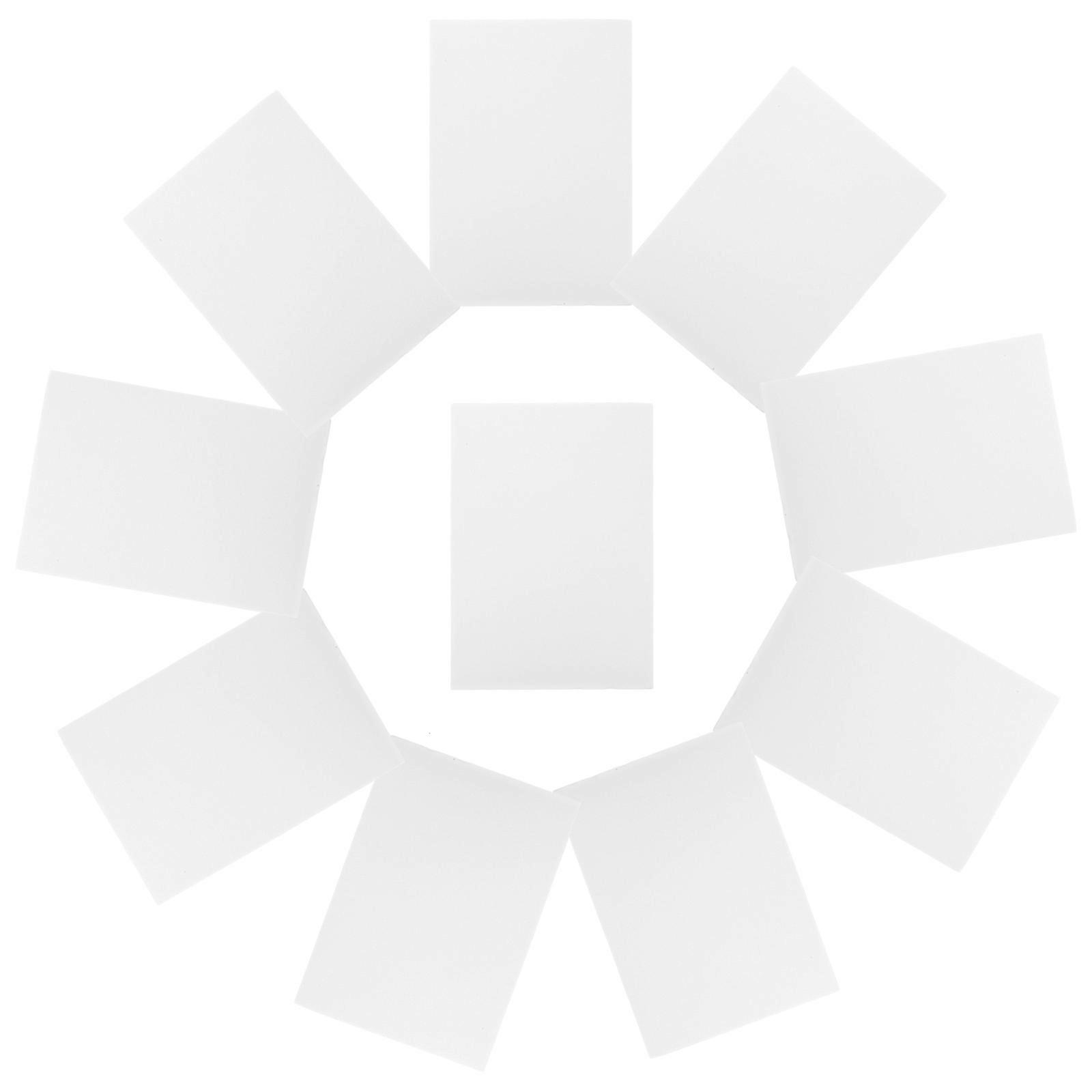 Blank Foam Boards Foam Boards For Hand-carved Works White Foam Sheets Rectangular DIY Decoration 10Pcs