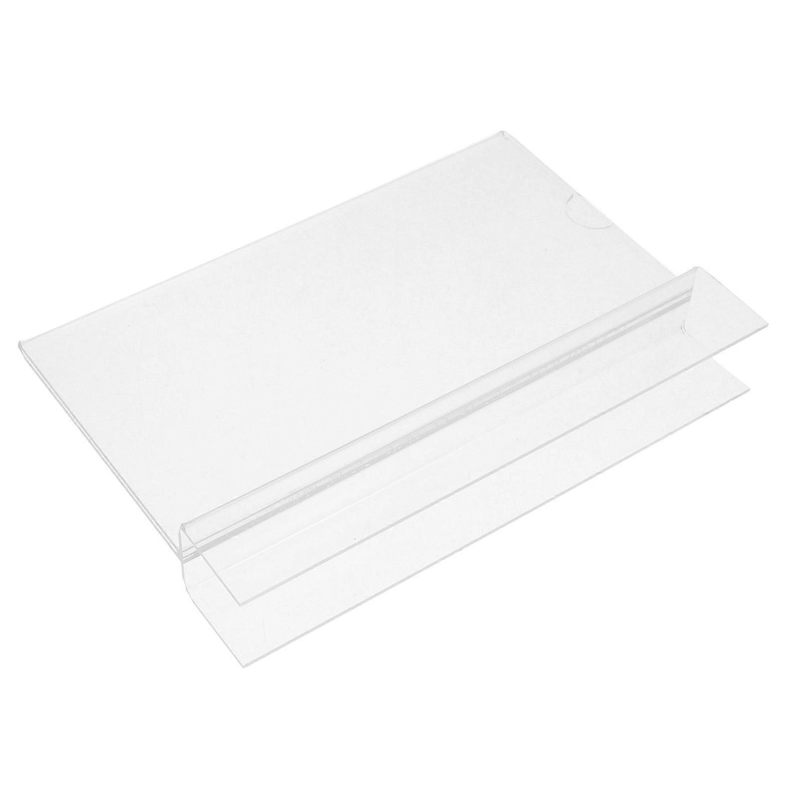 Clear Name Tag Holder Acrylic Name Card Holder For Workplace Use Transparent Material With 1Set