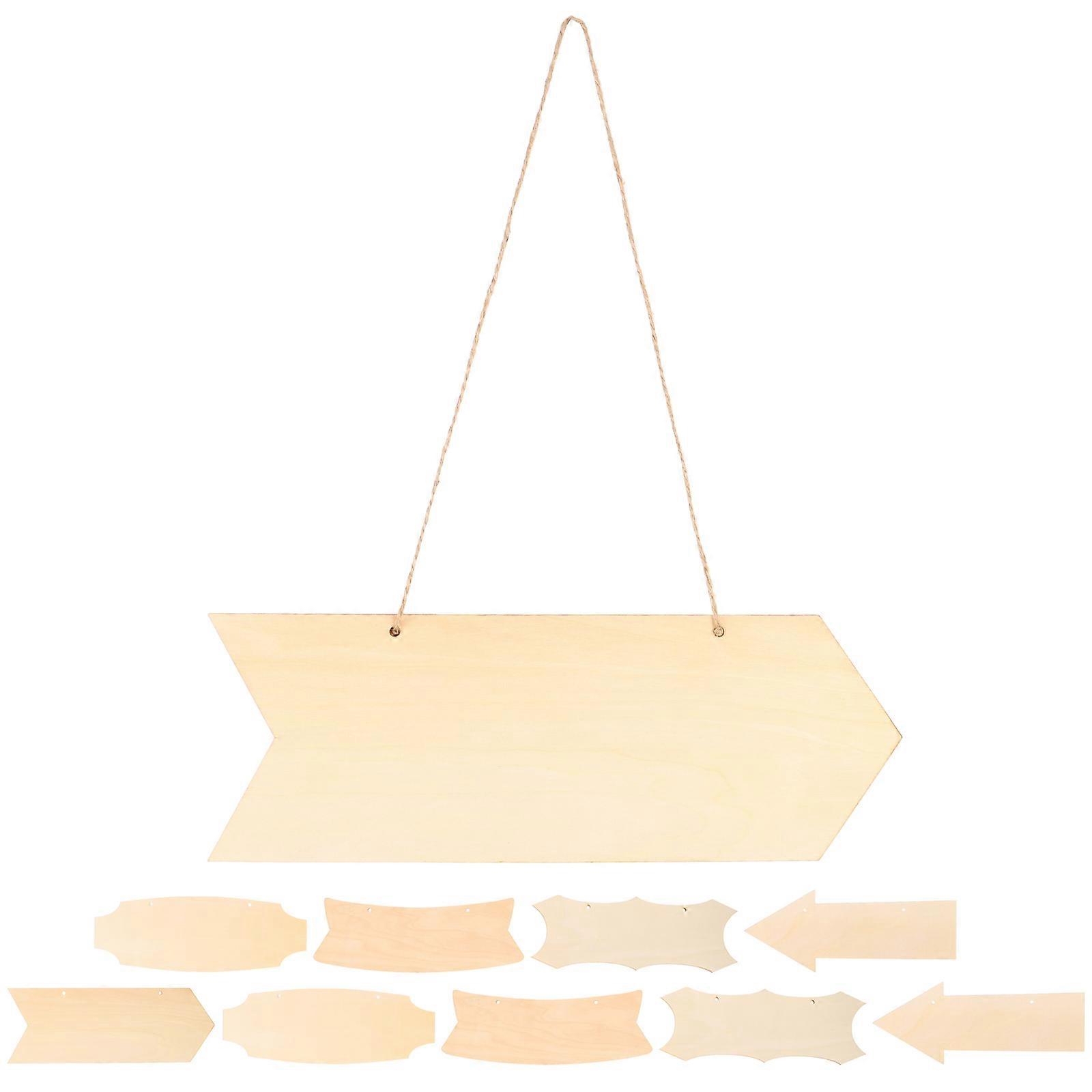 Blank Wooden Sign Unfinished Wood Boards for DIY Use 3Sets