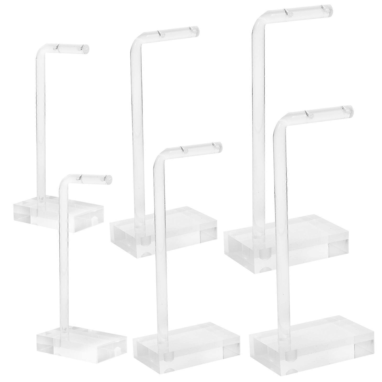 Earring Storage Holder Simple Design Counter Showcase Suitable 6Pcs