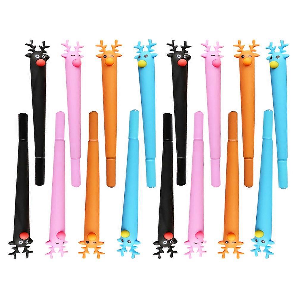 Deer Shaped Ballpoint Pen Set for Writing Use 32Pcs Assorted Color Gift