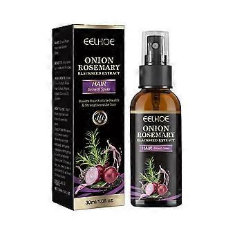 Spray de cabelo de cebola e alecrim hidrata profundamente o couro cabeludo, amacia e dá brilho aos cabelos