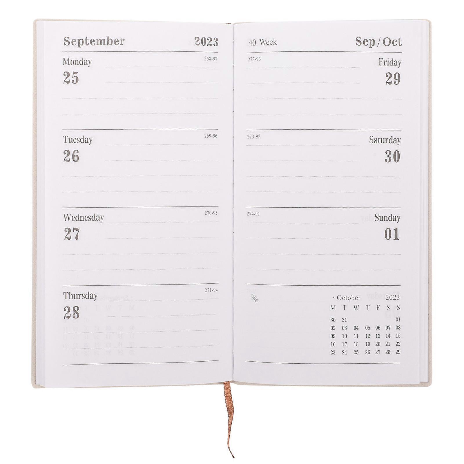 2023 Work Planner Notebook for Office Weekly and Monthly Planning 2Pcs Set