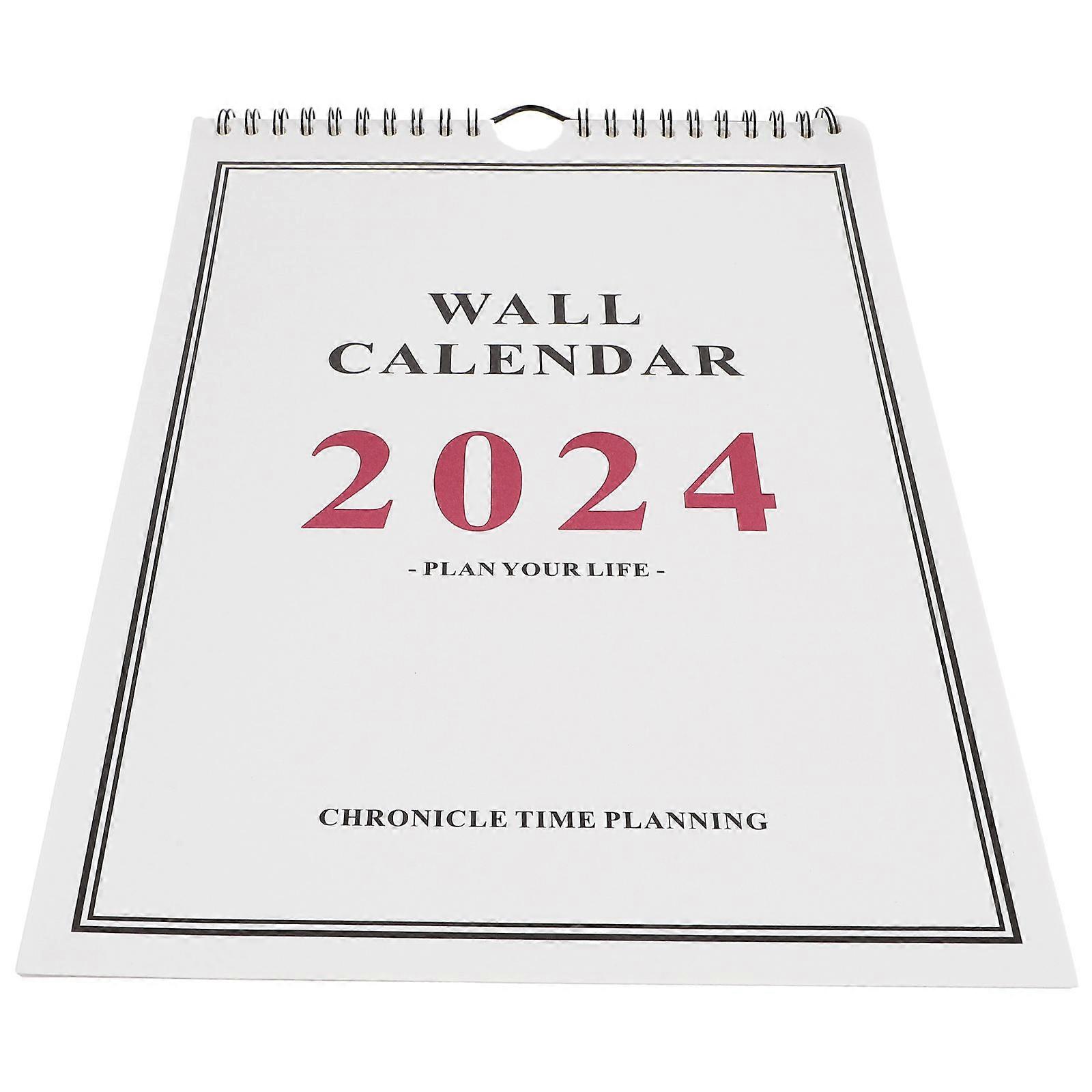 Academic Hanging Calendar Wall Calendar Note-Taking Multi-Colored Spiral Binding 1Pcs