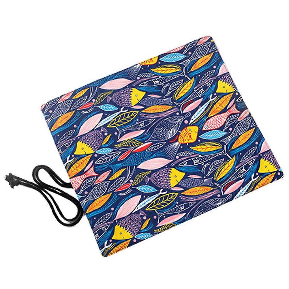 Canvas Pencil Case for 3Pcs with 20 Slots Fish Design