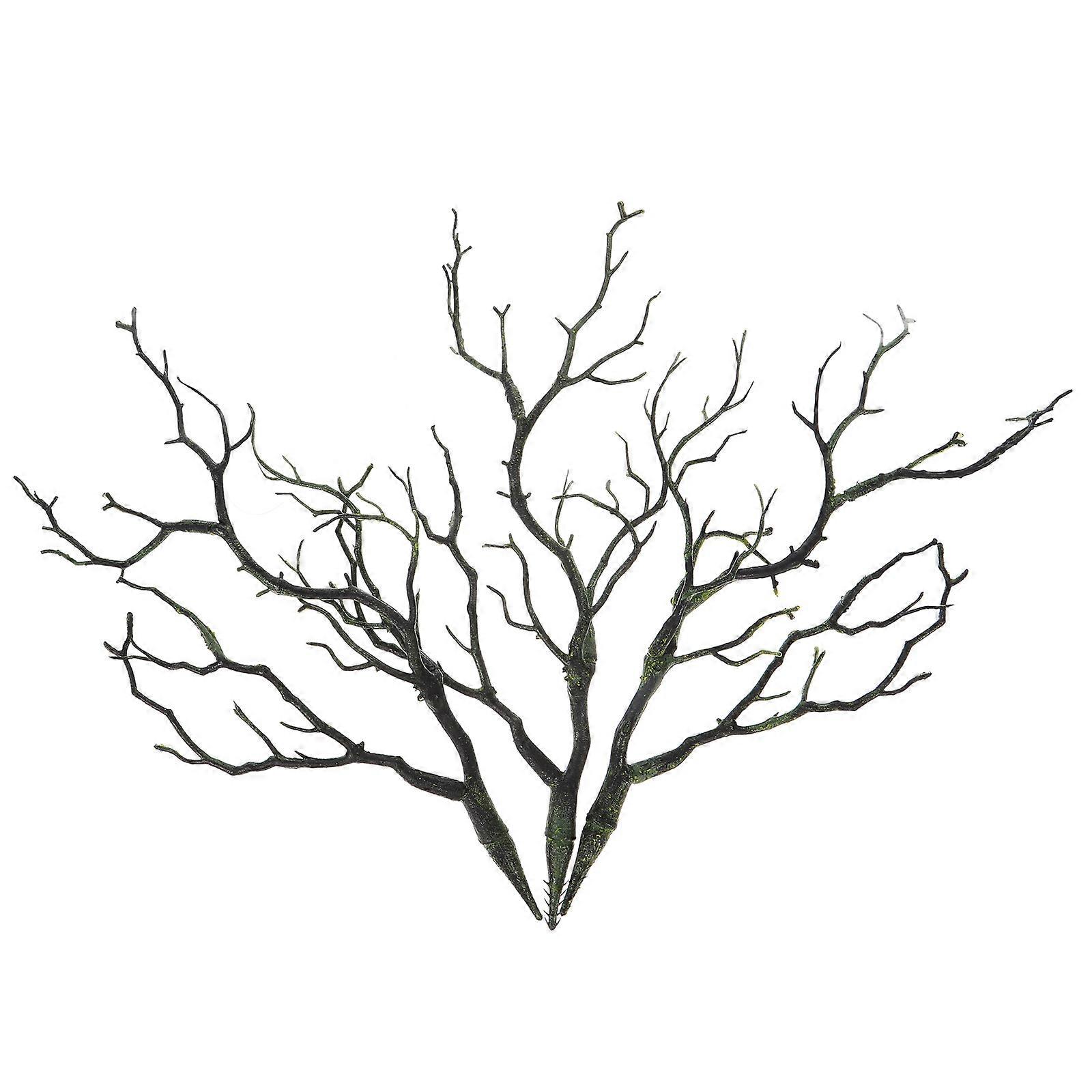 Artificial Branch 9Pcs Plastic Fake Branches Green for Decoration