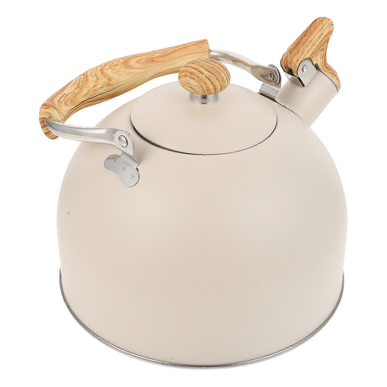 Household Whistling Kettle for Home Use 2Pcs Beige Water Kettle