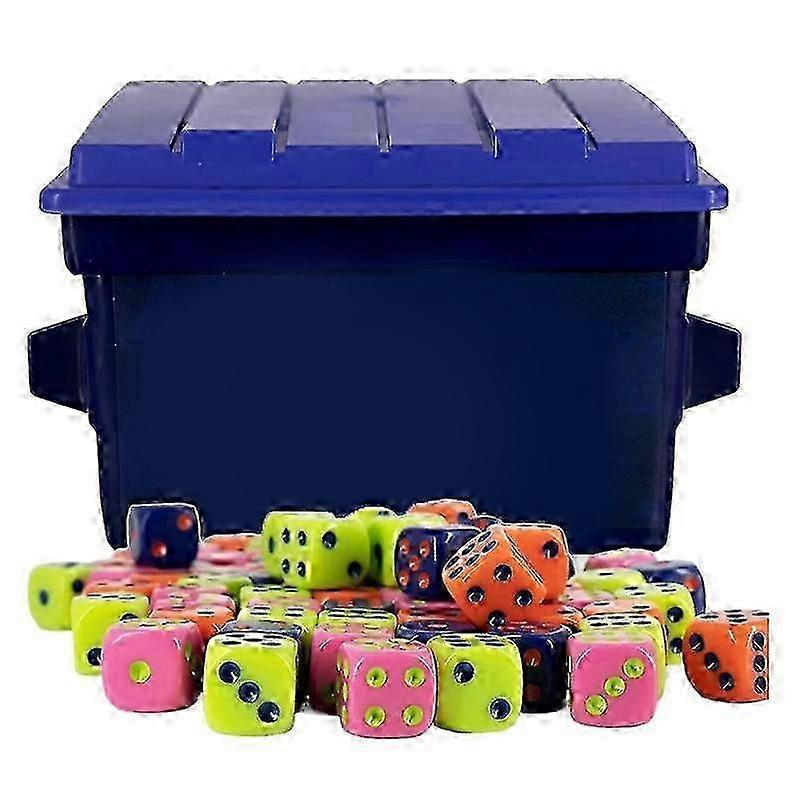 Dumpster Dice With Dumpster 80 Dice And Graffiti Stickers Fast-Paced Family Dice Game For Travel Party And Game Night