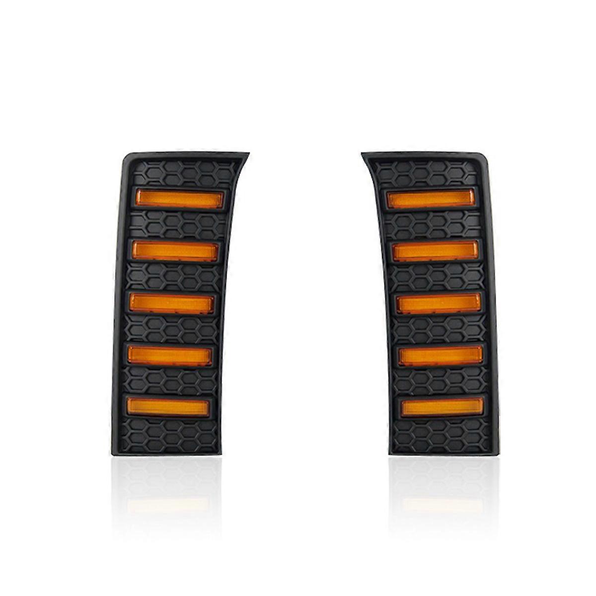 Front Bumper Grill Lights for 2022-2024 Daytime Running Lights DRL Fog Lights Turn Signals Lights