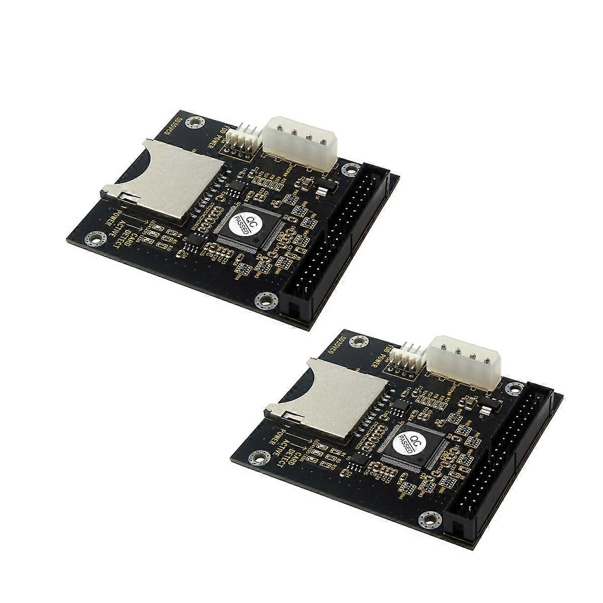 2PCS IDE Adapter Card for SD Cards to 3.5Inch 40-Pin IDE HDD