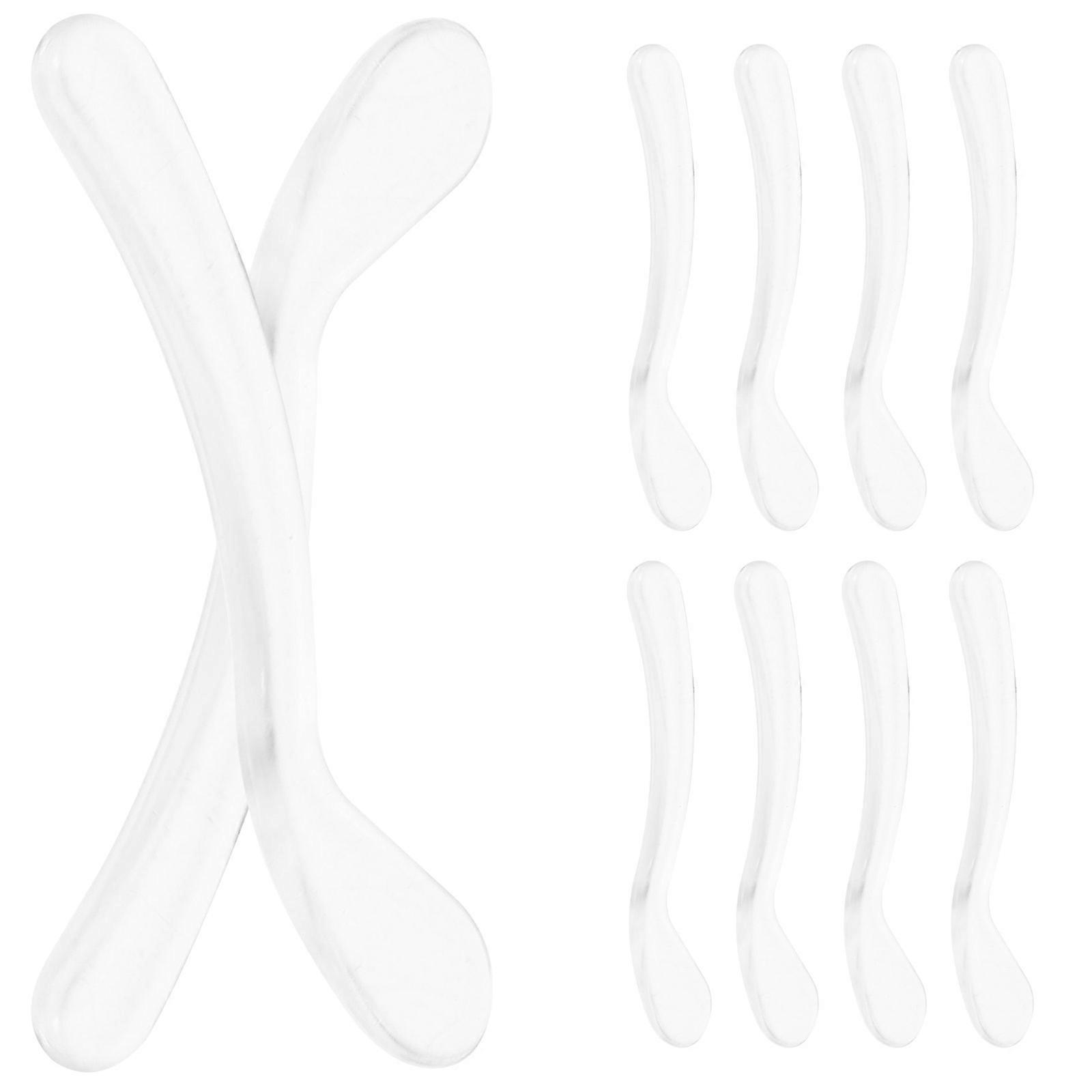 Makeup Spatula Cosmetic Spoon for Face Cream Applicators 40Pcs White