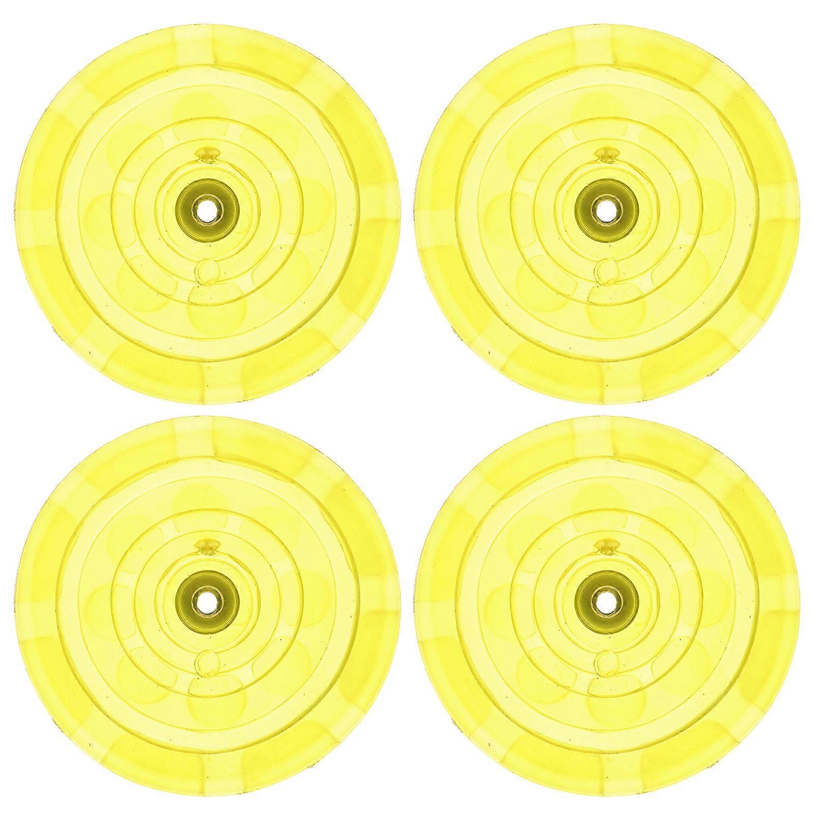 Coussinets de cric hydrauliques en caoutchouc pour cric de sol, 8 pièces, couleur jaune