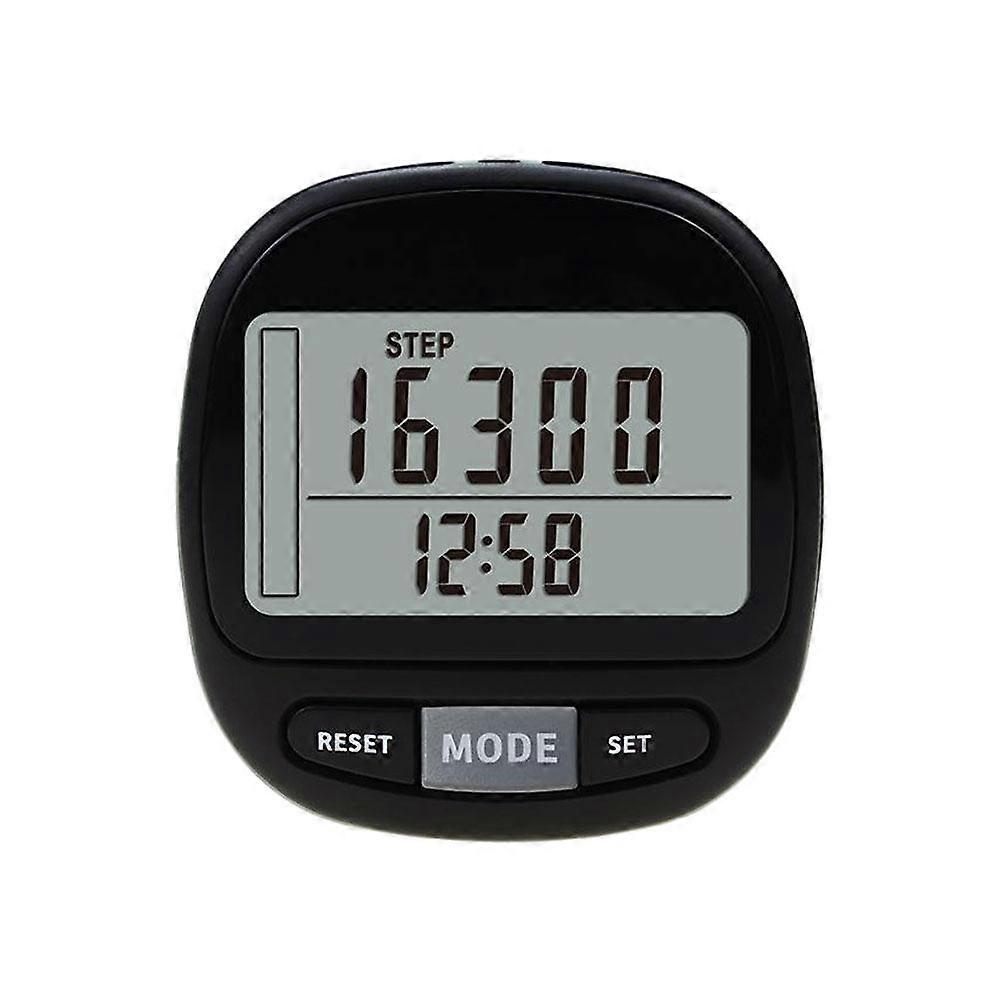 Large Screen Pedometer No Bluetooth Needed Accurate Step Counter with 7 Day Memory Easy Clip On Design for Walking Jogging