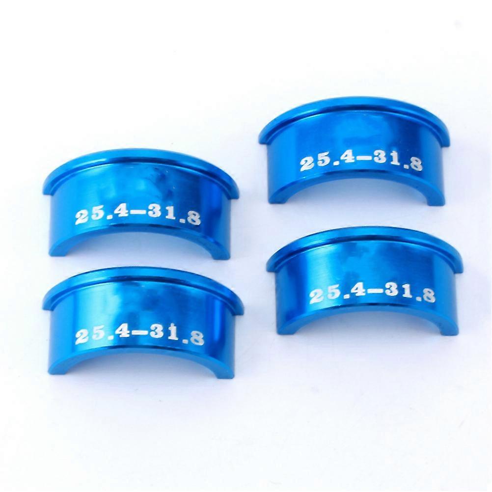 Bicycle Handlebar Conversion Shims For Road Bikes 8 Pcs Lightweight And Adjustable In Blue Color For Repairing And Upgrading