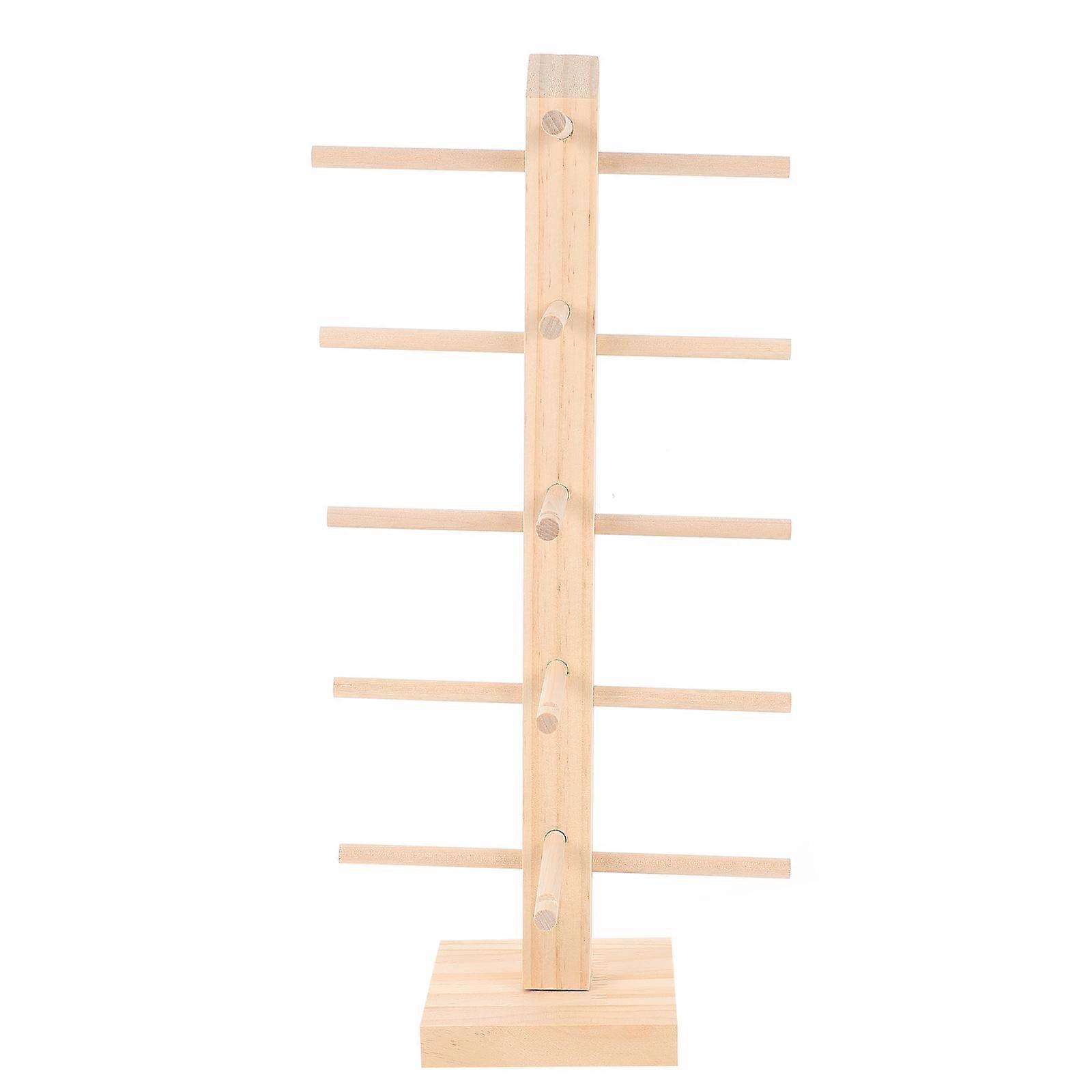 Wooden Glasses Holder Practical Sunglasses Display Rack 2Pcs