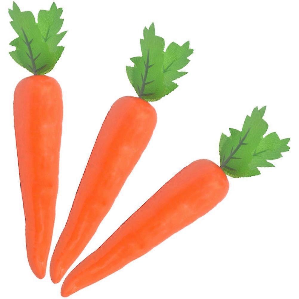 9Pcs Orange Artificial Carrot Props Foam Display for Home Decoration