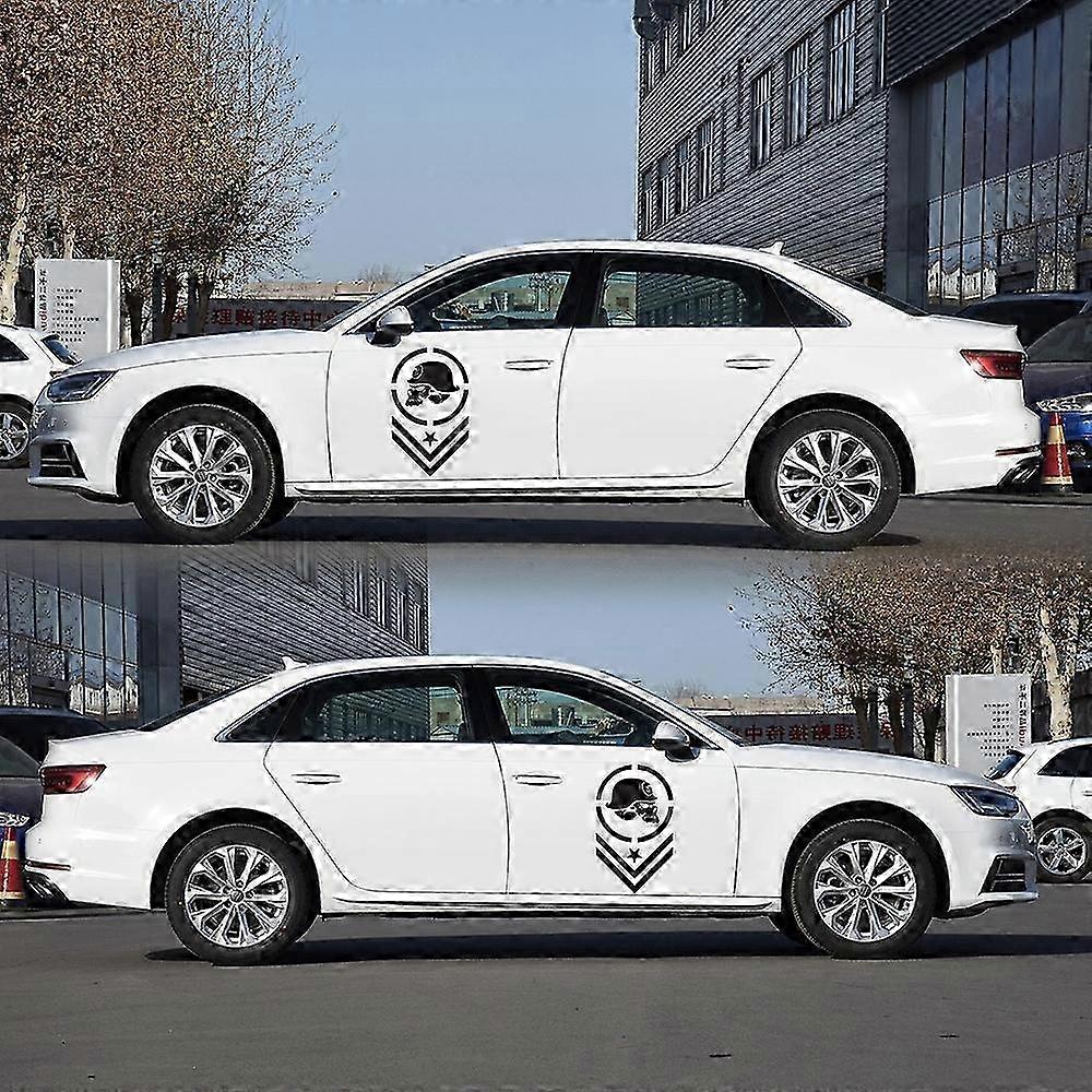 25-26 2 PCS/Set D-739 Skull Pattern Car Modified Decorative Sticker