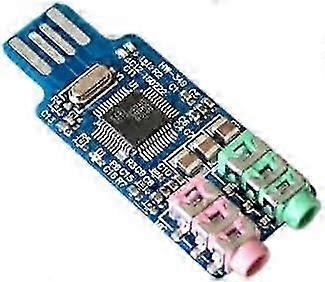 25-26 Driverless USB Sound Card Computer External Module Laptop CM108 Chip High for Reliable Electronic Component, Precision, Stable Performance