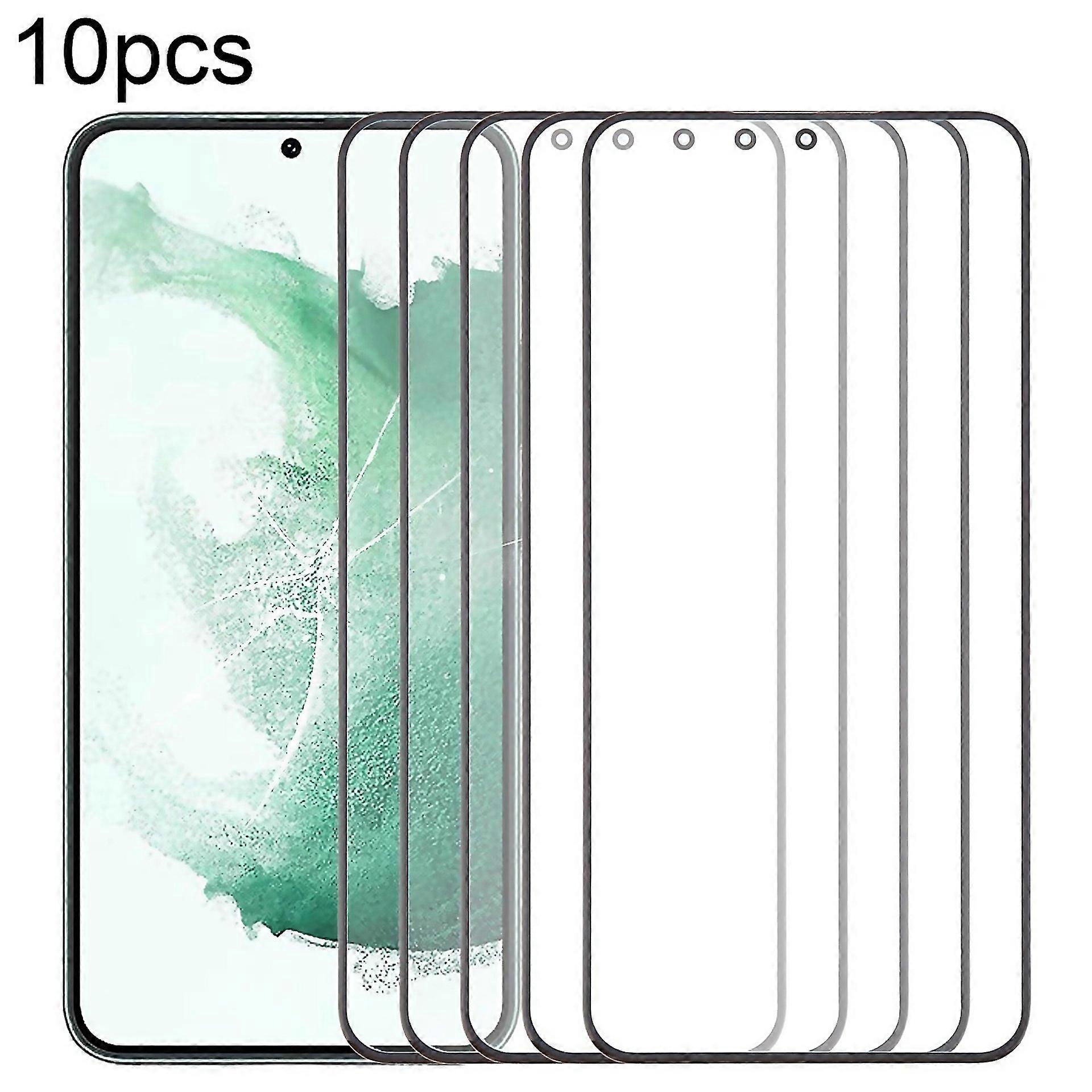 For Samsung Galaxy S22 Sms906b 10pcs Front Screen Outer Glass Lens With Oca Optically Clear Adhesive