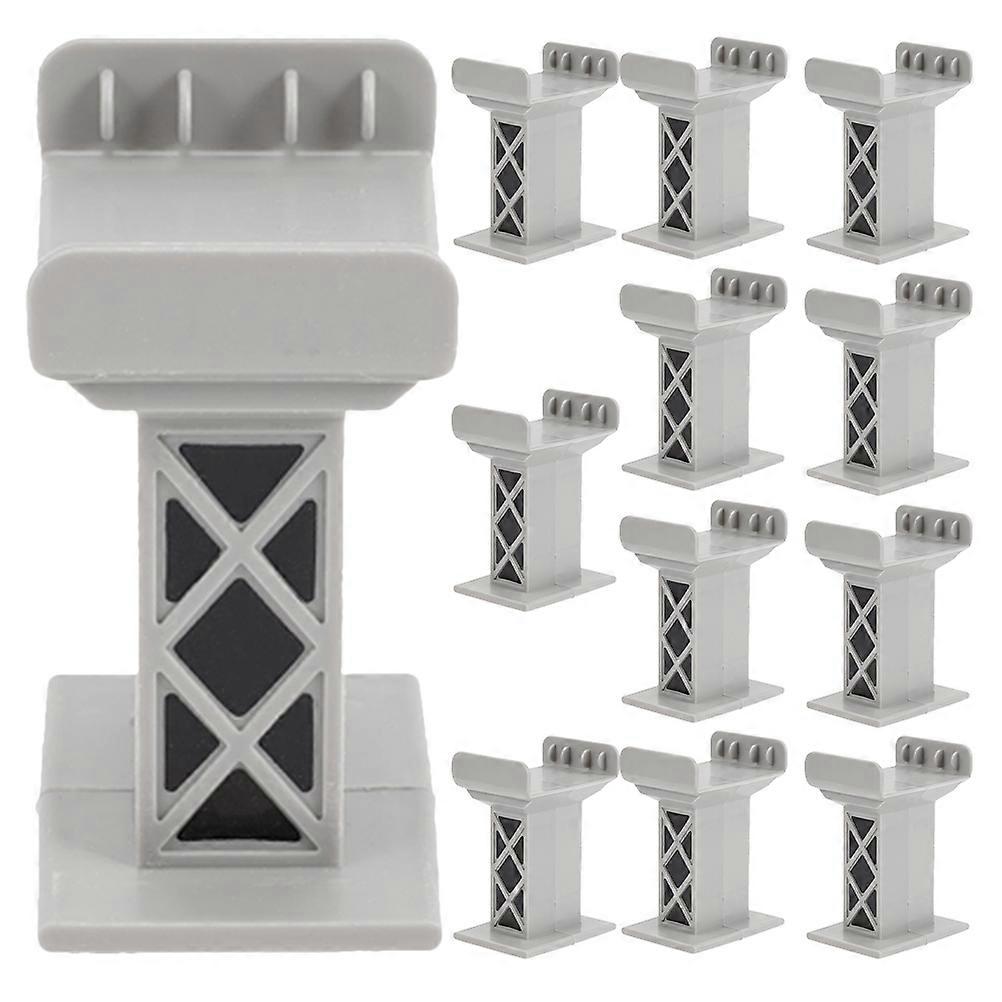 Train Bridge Pier High Level Blocks for 12Pcs Train Track Accessories