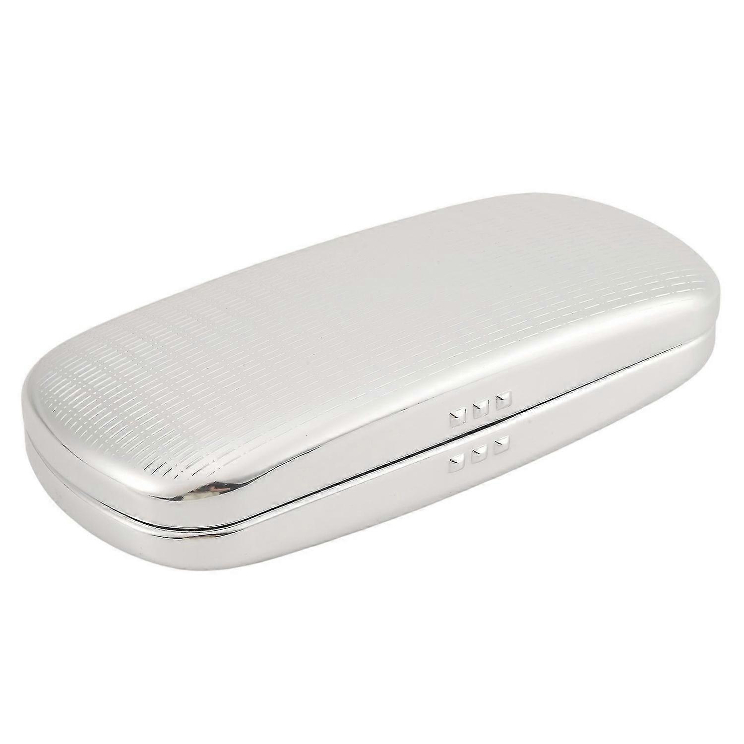 Glasses Case, Aluminum Hard Shell Eyeglasses Case Striped Spectacles Box