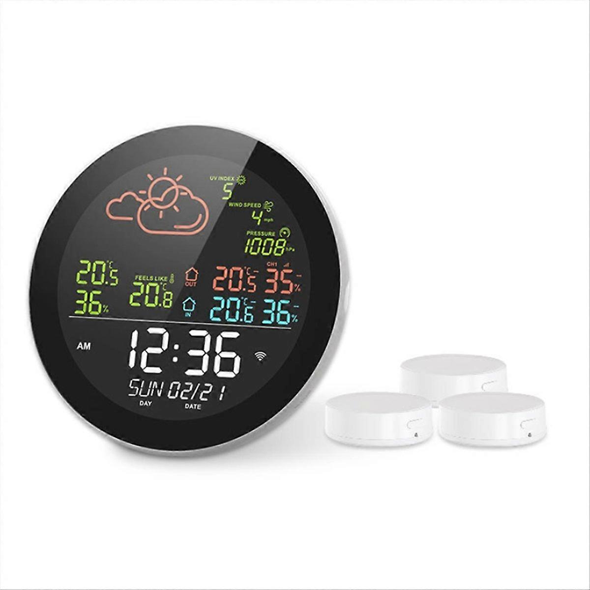 Tuya WiFi Weather Clock Weather Weather Station EU Plug