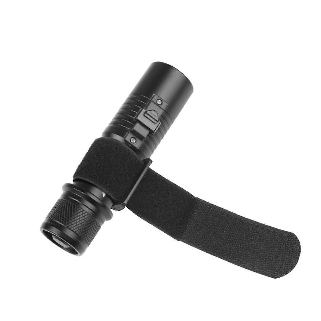 Aluminum Alloy Underwater Diving Flashlight Rechargeable Dive Torch Boat Light With Hand Strap