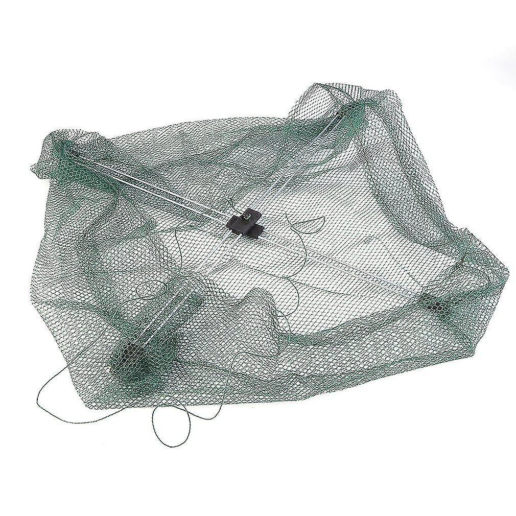 Backpacks 60*60cm Foldable Fishing Net Mesh Baits Trap Cast Dip Net Fish Crab Shrimp