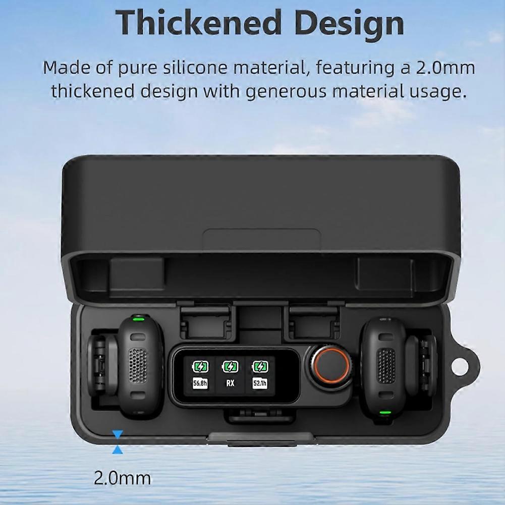 For DJI Mic 3 Microphone Charging Case Drop-Proof Shock-Absorbing Protective Case