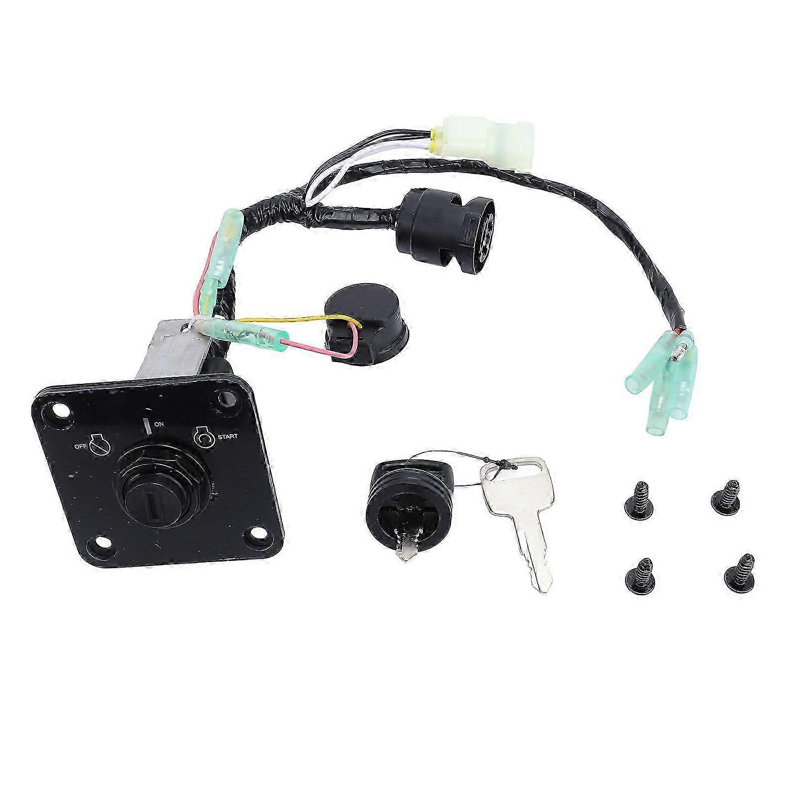 Outboard Key Switch Panel 63D 82570 21 Single Ignition Switch Panel with Key for Outboard