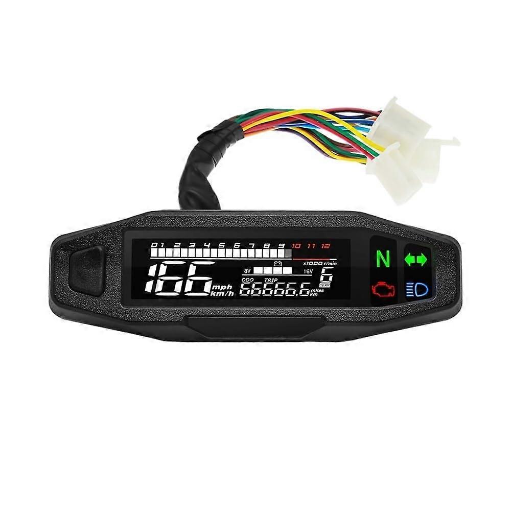 Speedometer Universal Motorcycle RPM Tachometer Digital Odometer Instrument Sensor Set Gauge Sensor