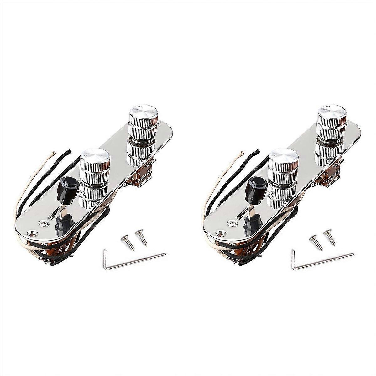 Prewired Guitar Control Plate Assembly,Loaded 3-Way Blade Switch Push
