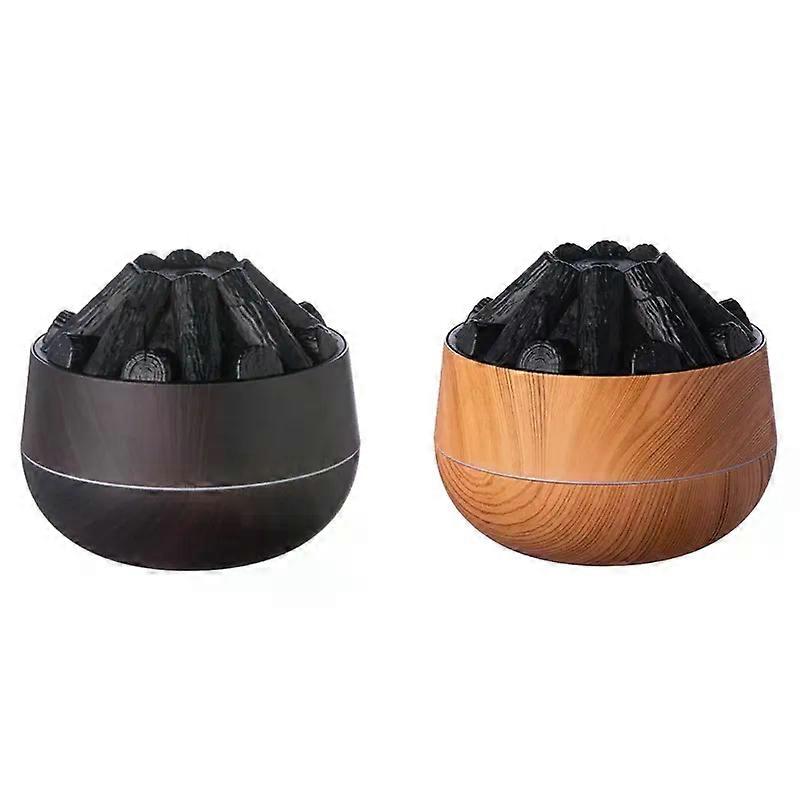 300Ml Bonfire Humidifier USB Noiseless Flame Essential Diffuser Auto-Off For Home Office Gym