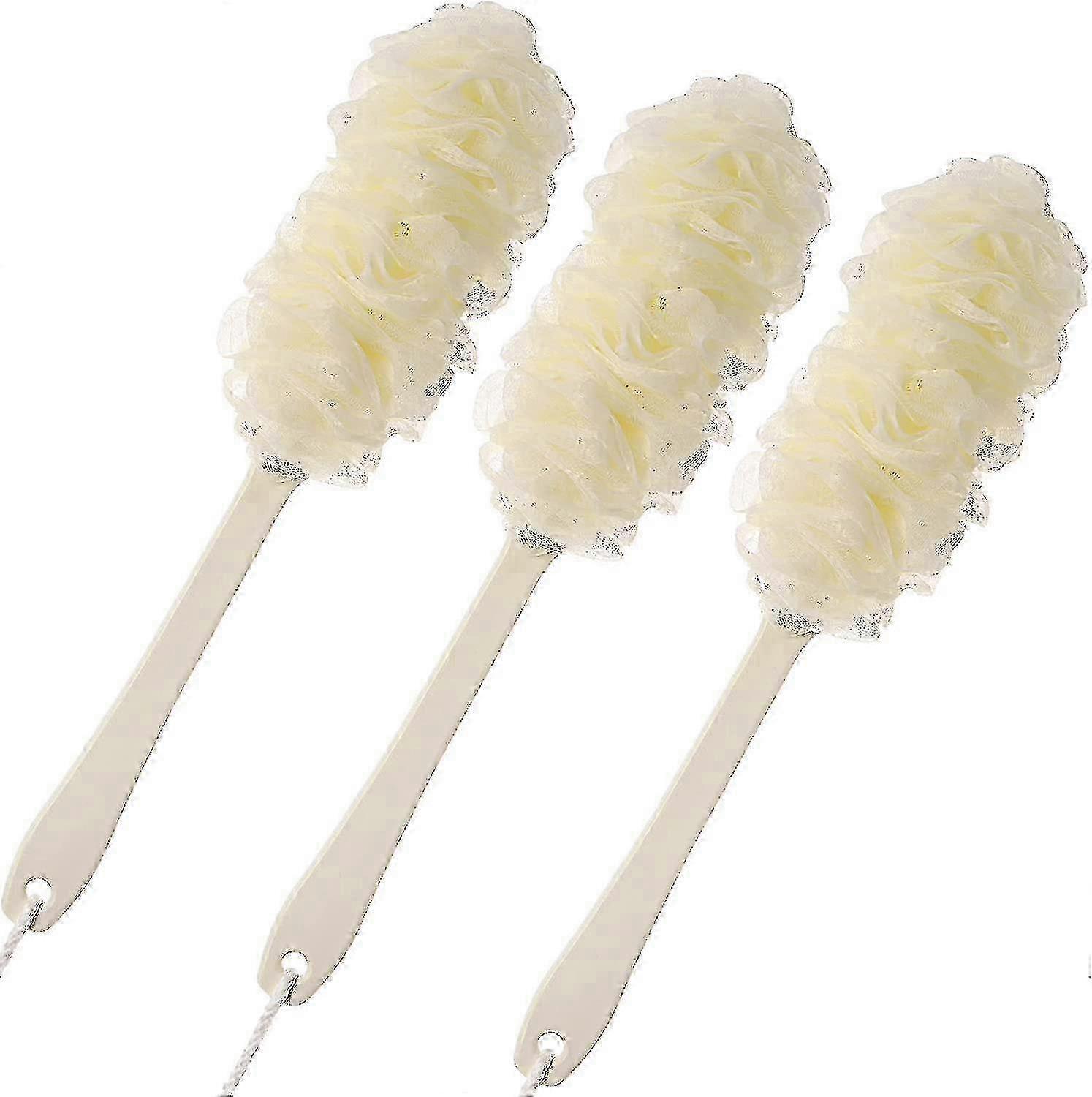 Dusjbørste med langt håndtak og myk netting