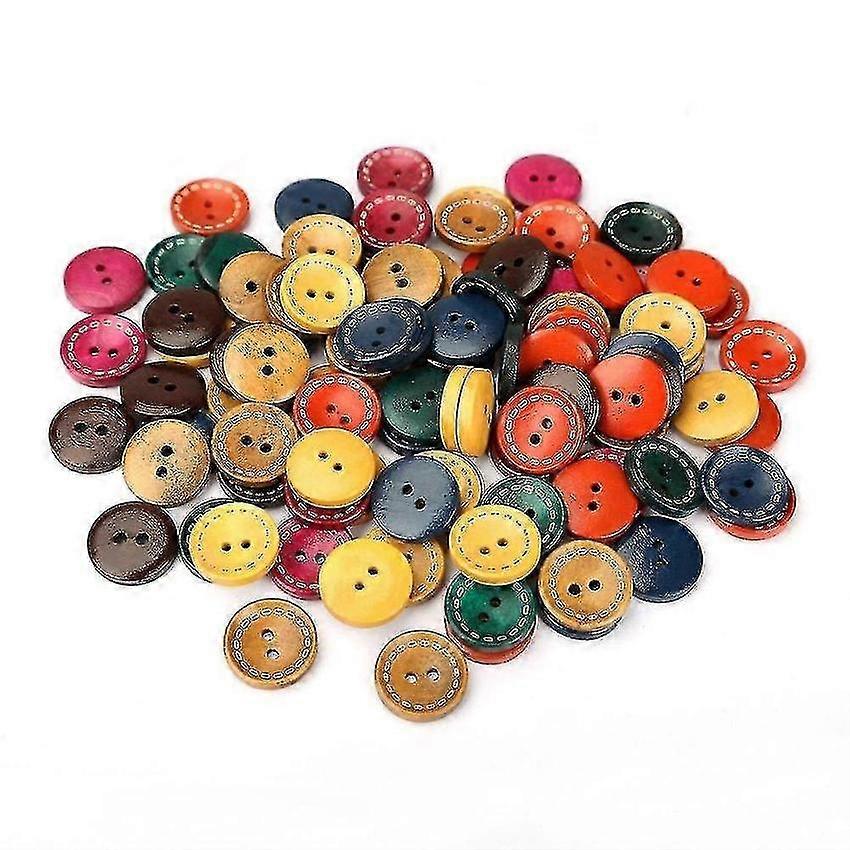 Dolls Buttons for DIY Crafts 100 Pcs Assorted