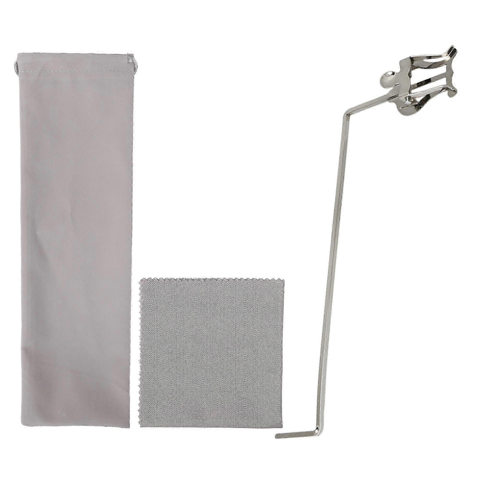 Silver Baritone Marching Lyre 3/4 Vertical Keys Music Sheet Clip