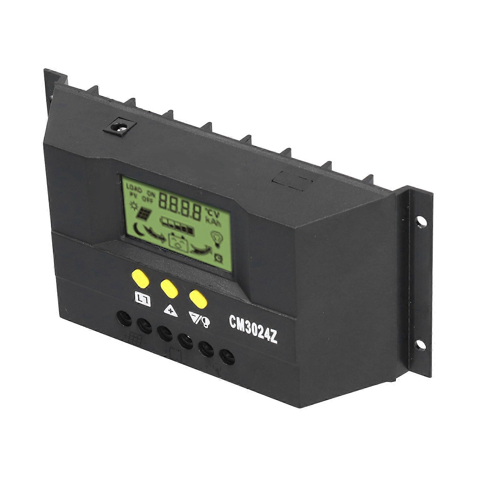 CM3024Z PWM Solar Charge Controller LCD Display Solar Panel Intelligent Regulator 12V 24V20A 
