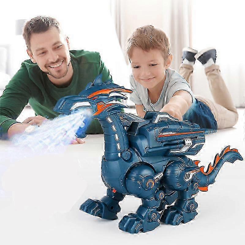 25-26 Children's Fire-Breathing Dinosaur Toy Simulation Tyrannosaurus Rex Remote Control Robot