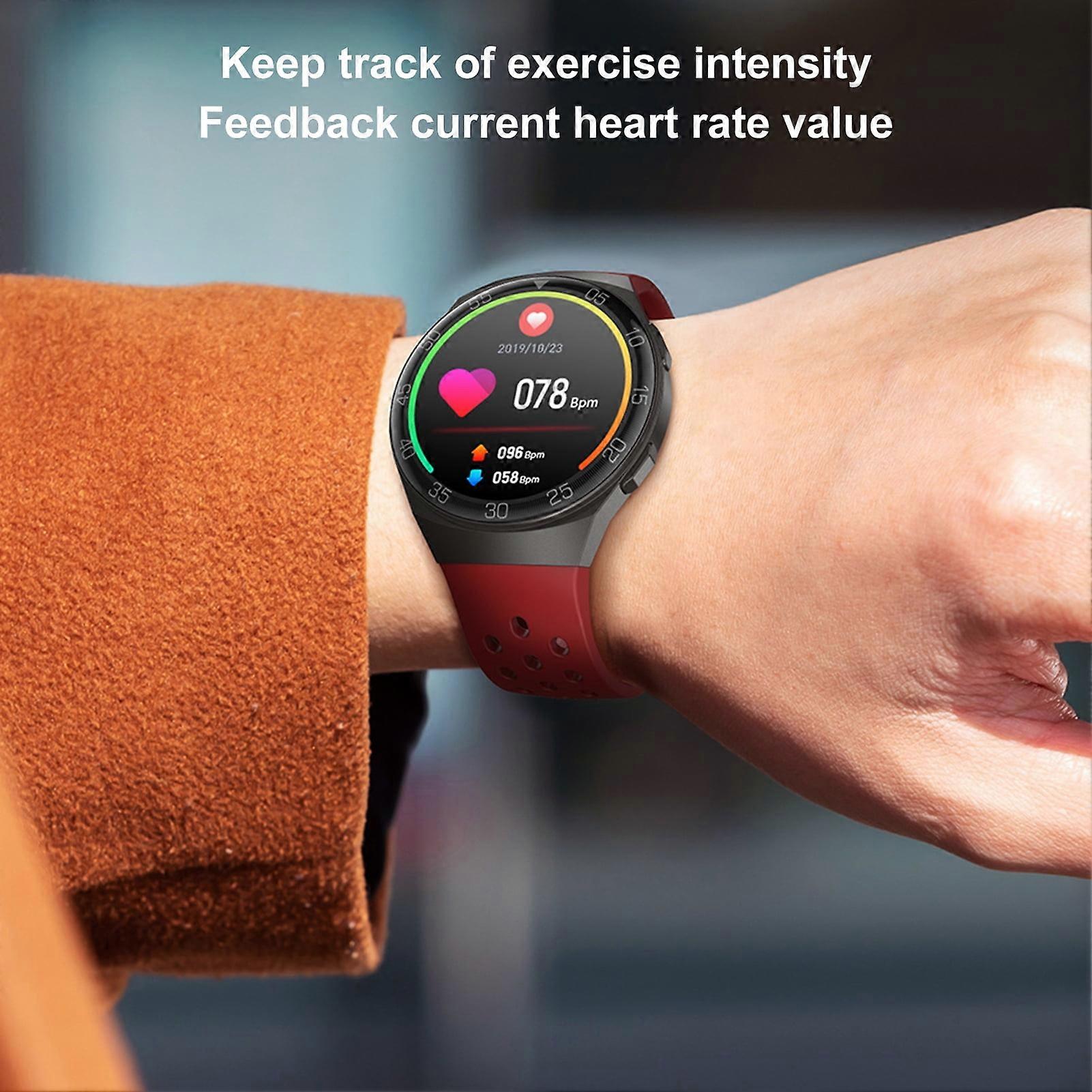 SUSUchens MT68 Smart Watch Multifunctional Health Monitoring Color Fashion Heart Rate Monitor Smart Wristwatch for Daily Life Red