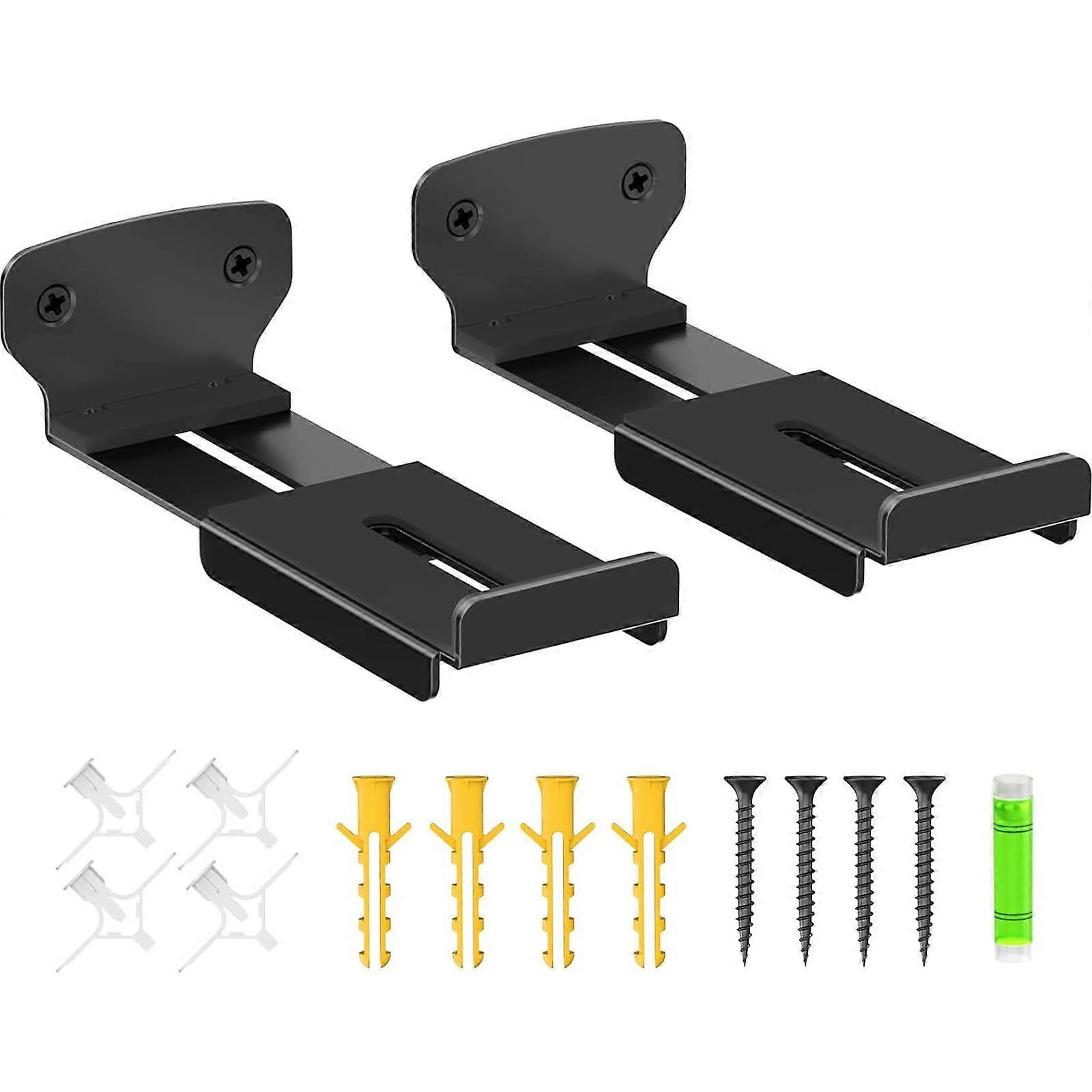 Smooth Glidings Soundbar Mounting Track Universal Metal Bracket System For Home Theater Speaker Positioning Multicolor