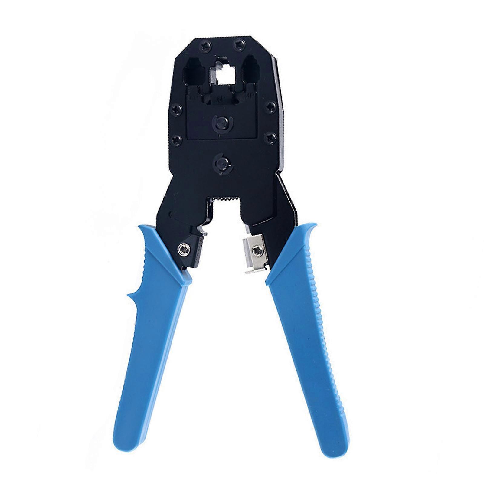 Multipurpose Professional Grade Cable Crimper Stripper Cutter For Cat5 Cat6 Wire 3 in 1 Function Tool Steel Construction Multicolor
