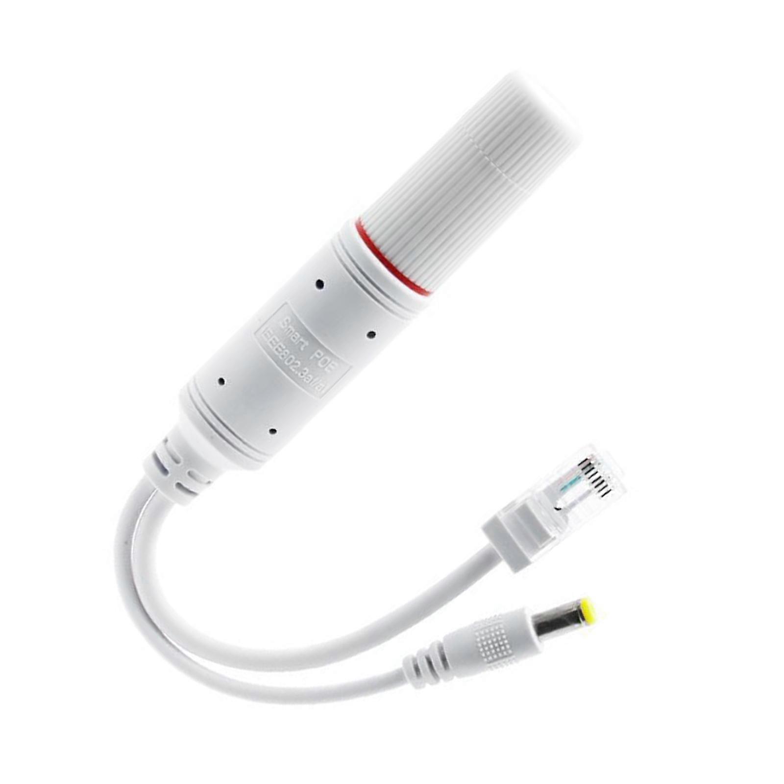 48V to 12V Power Over Ethernet POE Splitter Adapter with Video and Power Adapter Cable for Standard Devices Multicolor